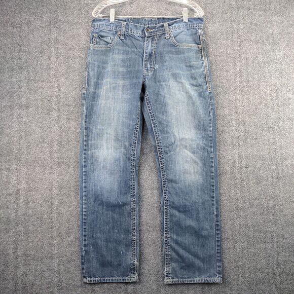 TK Axel Jeans Mens Size 32x32 Blue Denim Belt Loops 5 Pocket - Picture 2 of 14